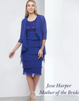 Jesse Harper Layered Dress & Jacket in Emerald JH0458