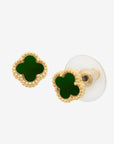 E540D Reign Gold Jade Earring