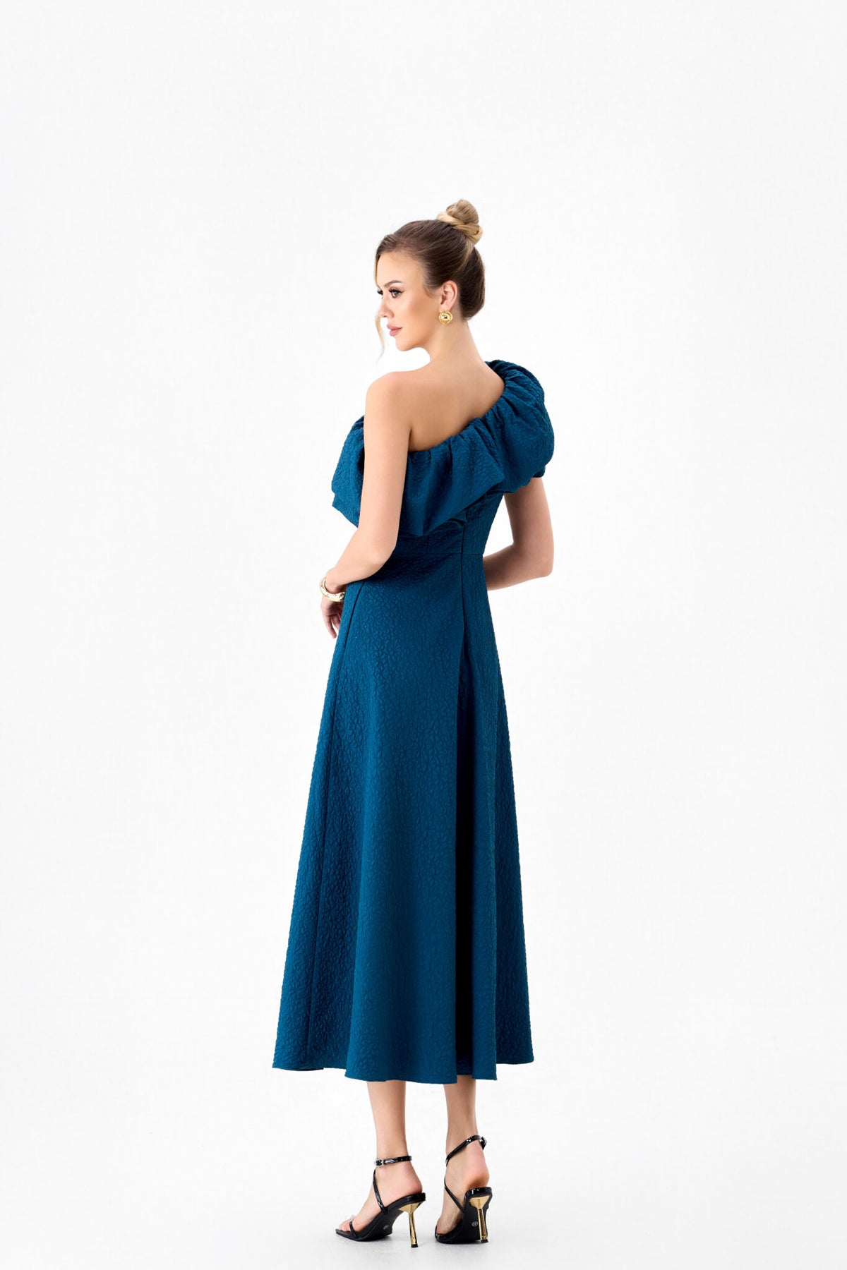 FARBY ONE SHOULDER MIDI BL86D07241