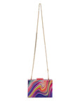 DOROTHY SWIRL PRINT BOX CLUTCH