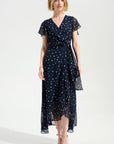 Signature | Chiffon Print Wrap Dress With Ruffle Detail
261739