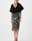 UNTITLED SIGNATURE | FAUX FUR SHAWL COLLAR STOLE 263740