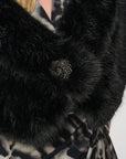 UNTITLED SIGNATURE | FAUX FUR SHAWL COLLAR STOLE 263740