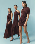 SIMONE ONE SHOULDER MAXI DRESS