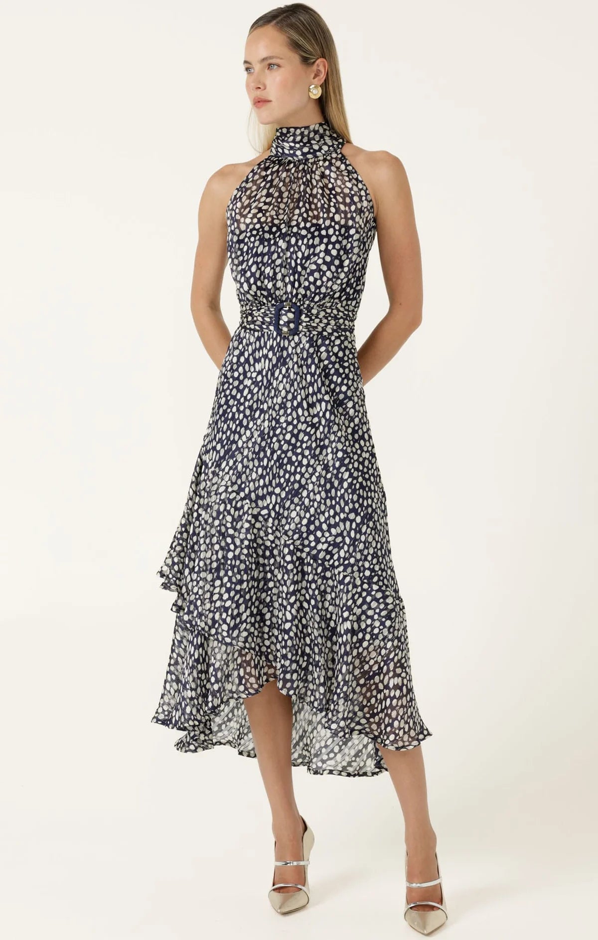 AUSTEN DRESS IN NAVY WHITE