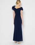 Lucia Navy Organza Gown