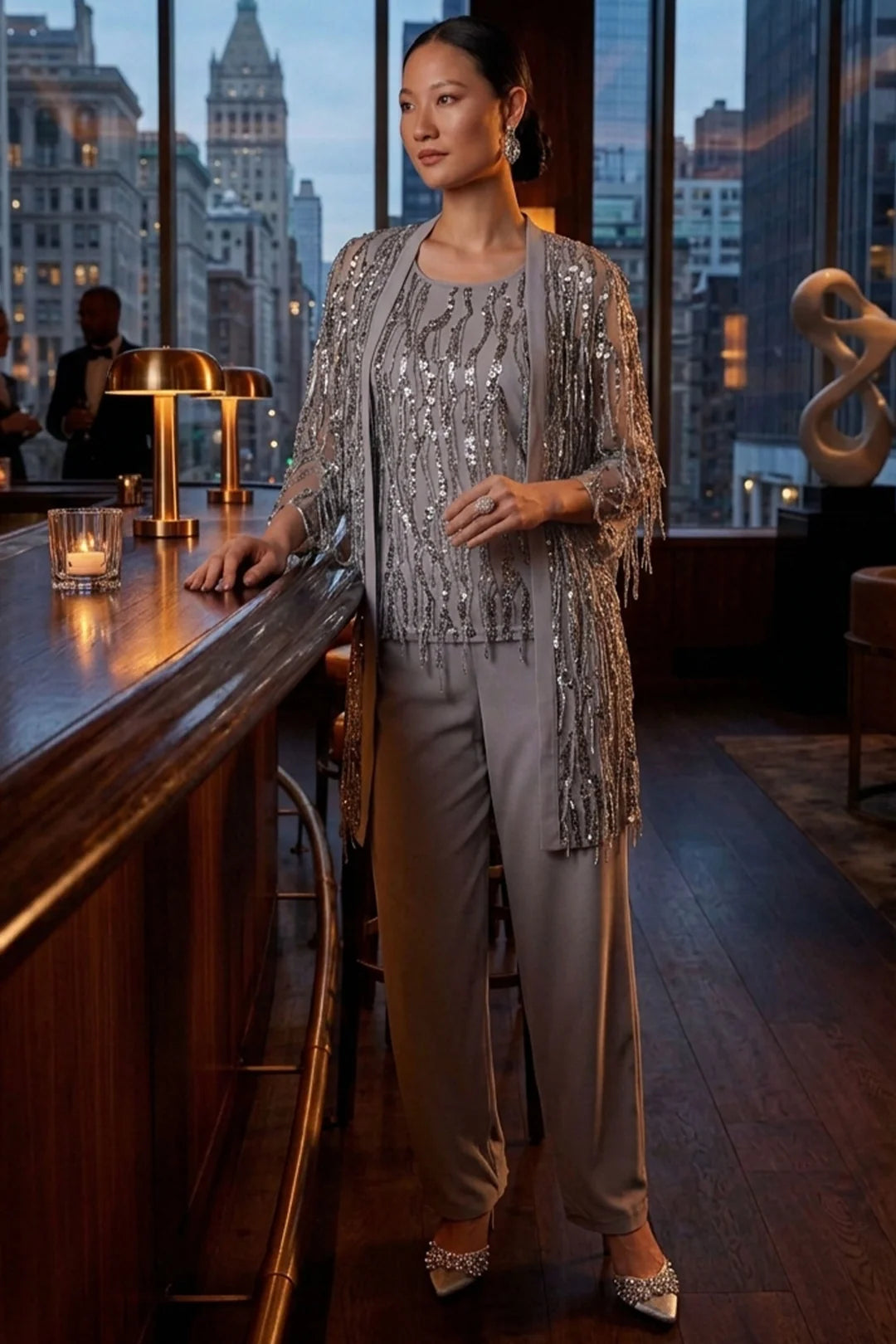 Frank Lyman Sequin Embellished Sleeveless Top Style 269315