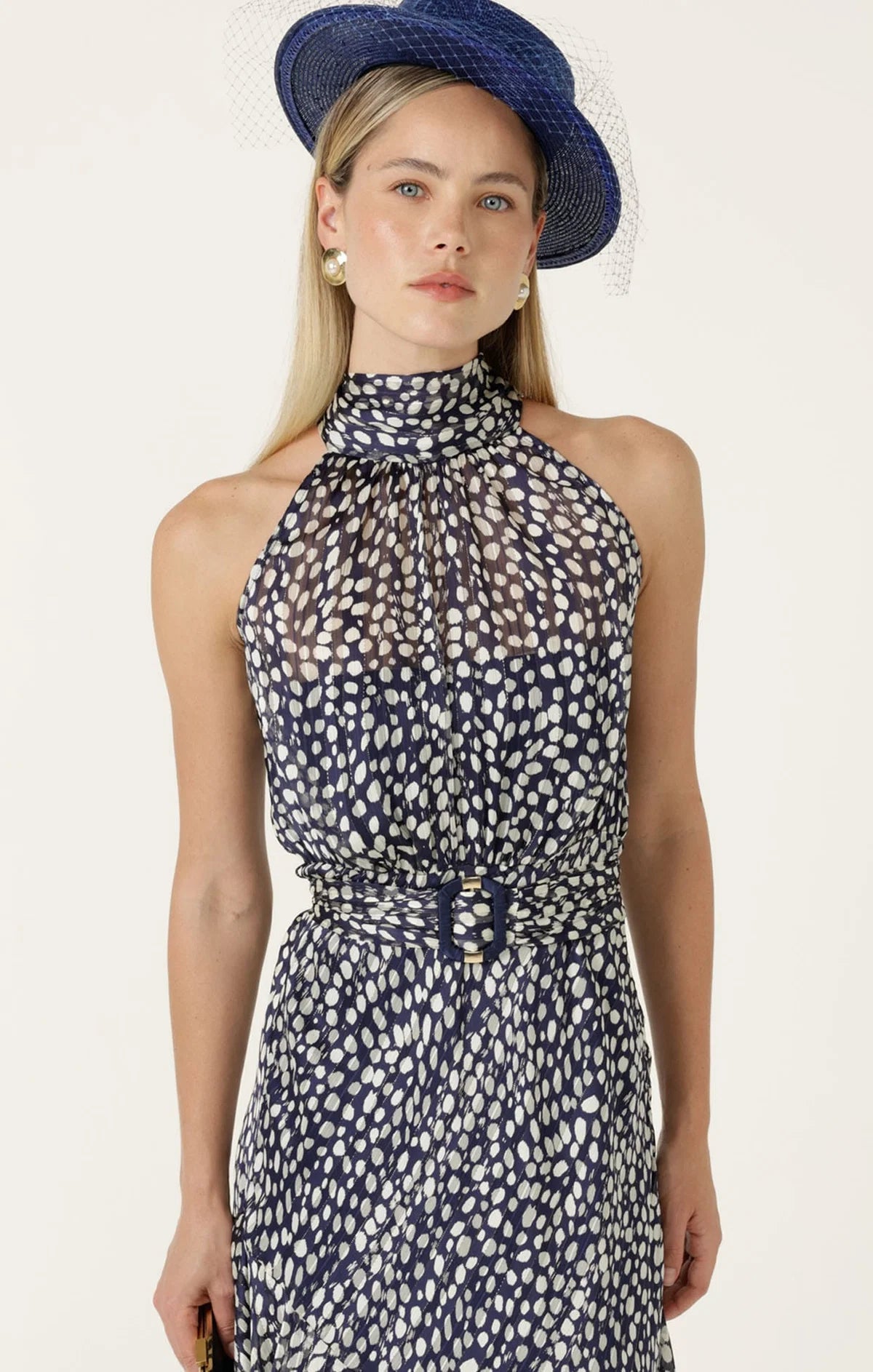 AUSTEN DRESS IN NAVY WHITE