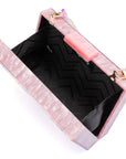 DOROTHY SWIRL PRINT BOX CLUTCH