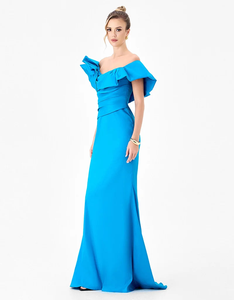 SMINTY DRAMATIC FRILL GOWN B86D0757