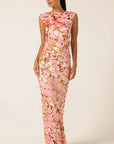 HEAVENLY HEIGHTS MAXI DRESS PINK GOLD
