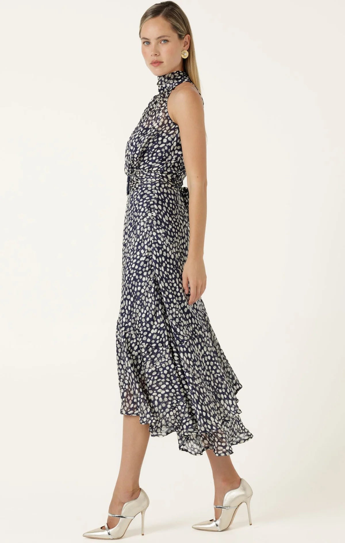 AUSTEN DRESS IN NAVY WHITE