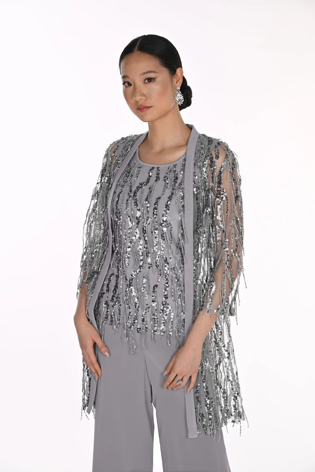 Frank Lyman Sequin Embellished Sleeveless Top Style 269315