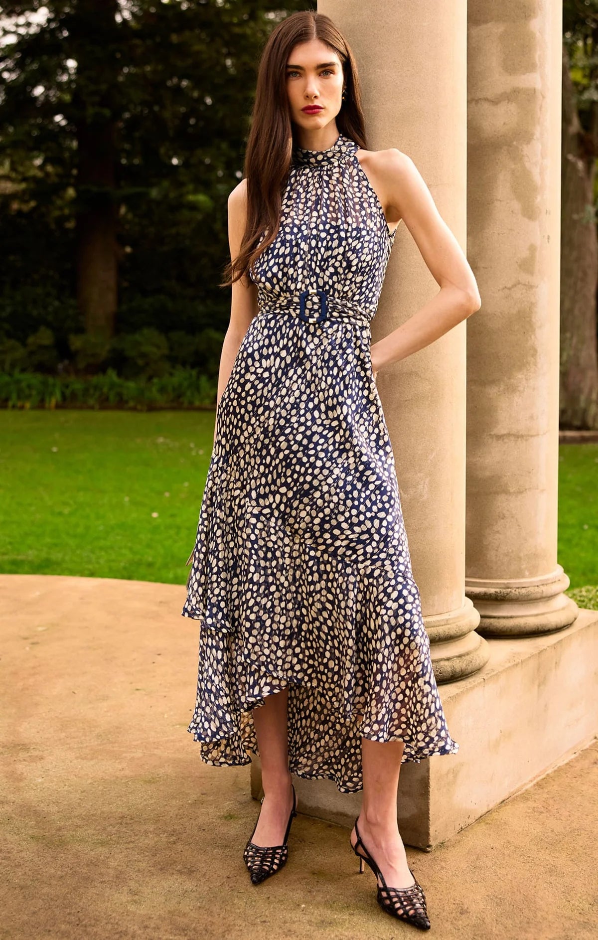 AUSTEN DRESS IN NAVY WHITE