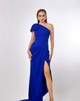 Azza One Shoulder Bow Gown