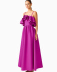 Lioris Ruffled Gown in Purple