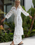 Promenade White Lace Long