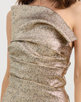 TACOMA DRESS - METALLIC CHAMPAGNE
