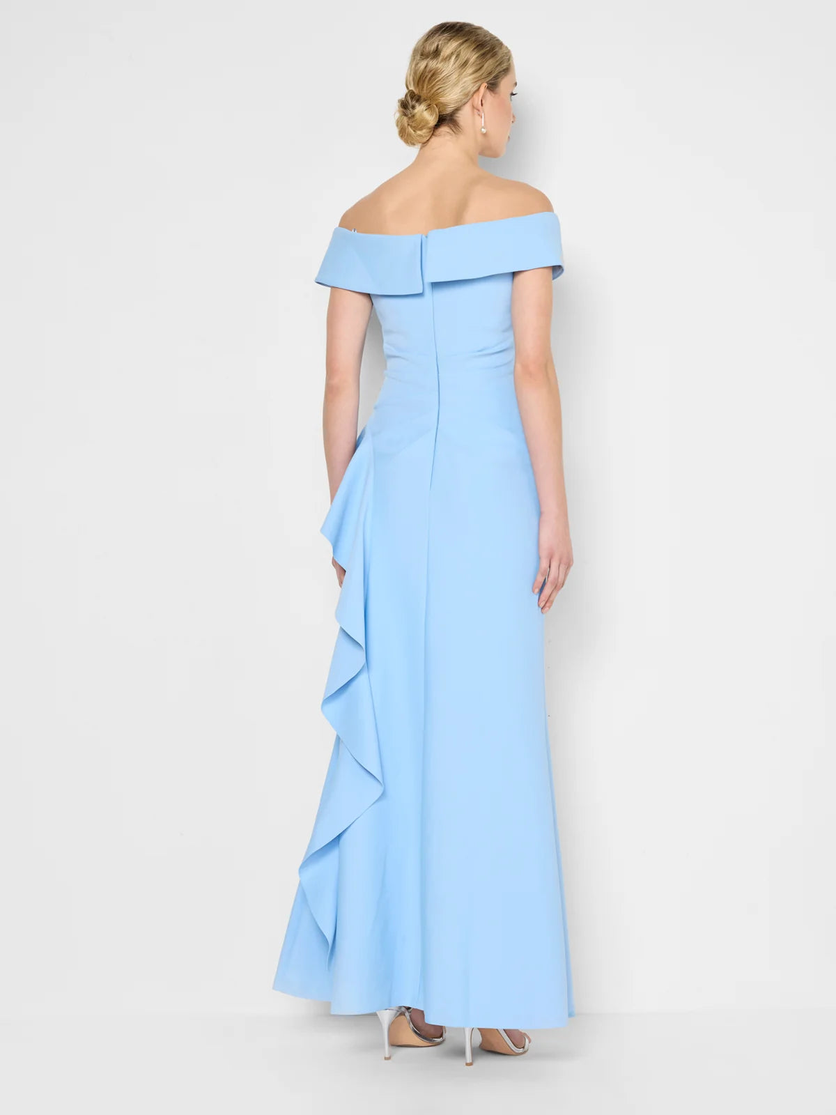 Carlina Sky Blue Strapless Gown