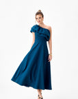 FARBY ONE SHOULDER MIDI BL86D07241