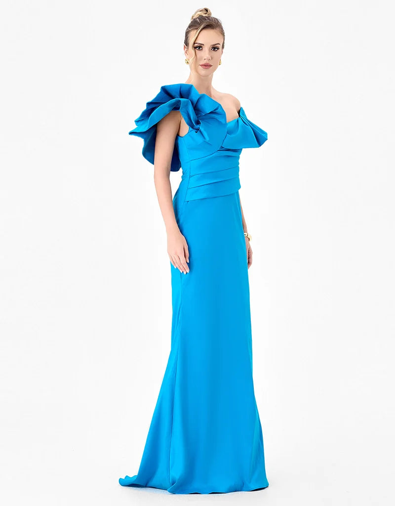SMINTY DRAMATIC FRILL GOWN B86D0757