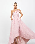 Addyson Strapless Hi Lo Gown By Bariano