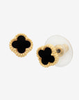 E540C Reign Gold Jet Earring