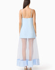 REINA 3D FLORAL GOWN IN SKYBLUE