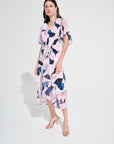 Signature | Silky Knit And Chiffon Floral Print Fit And Flare Dress
262713
