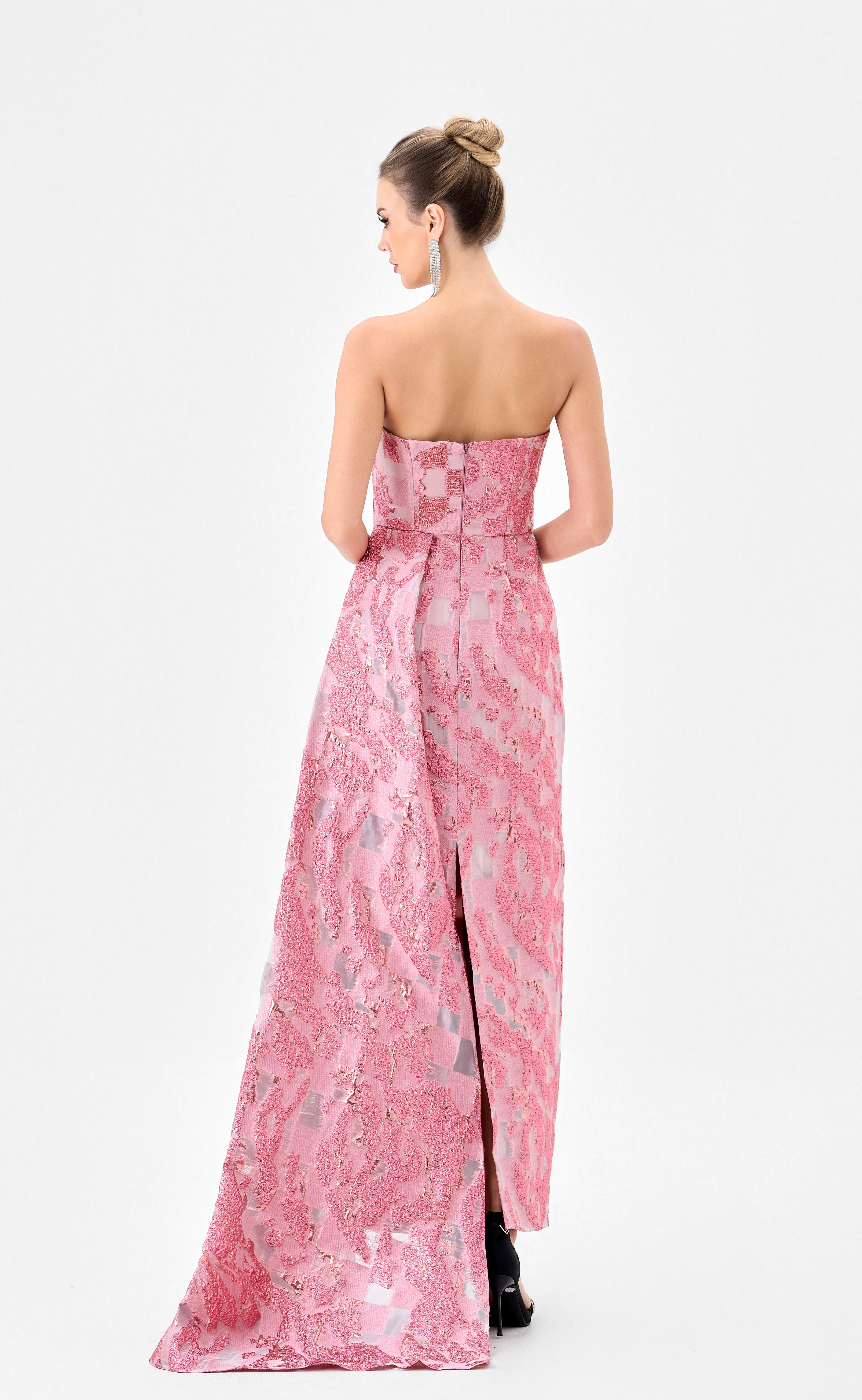Cordellia strapless sash gown