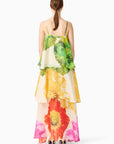 LILIA TIERED GOWN IN FLORALMULTI