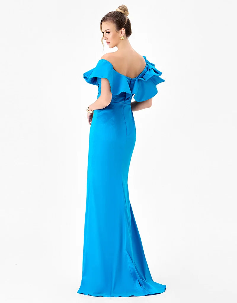 SMINTY DRAMATIC FRILL GOWN B86D0757