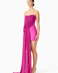 CHANTAL ASYMMETRICAL MINI DRESS