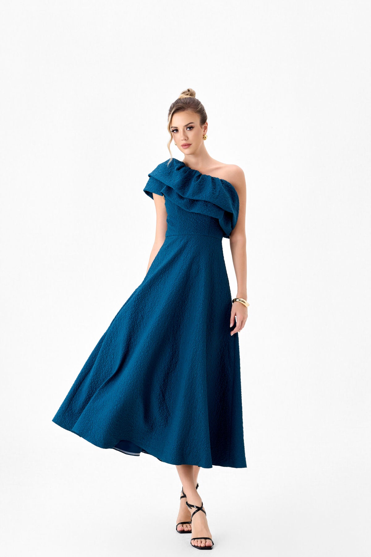 FARBY ONE SHOULDER MIDI BL86D07241