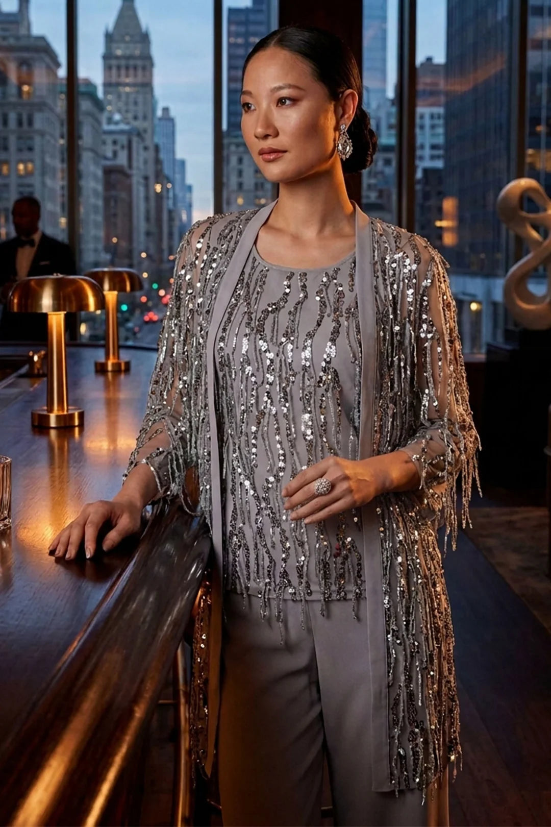 Frank Lyman Sequin Embellished Sleeveless Top Style 269315