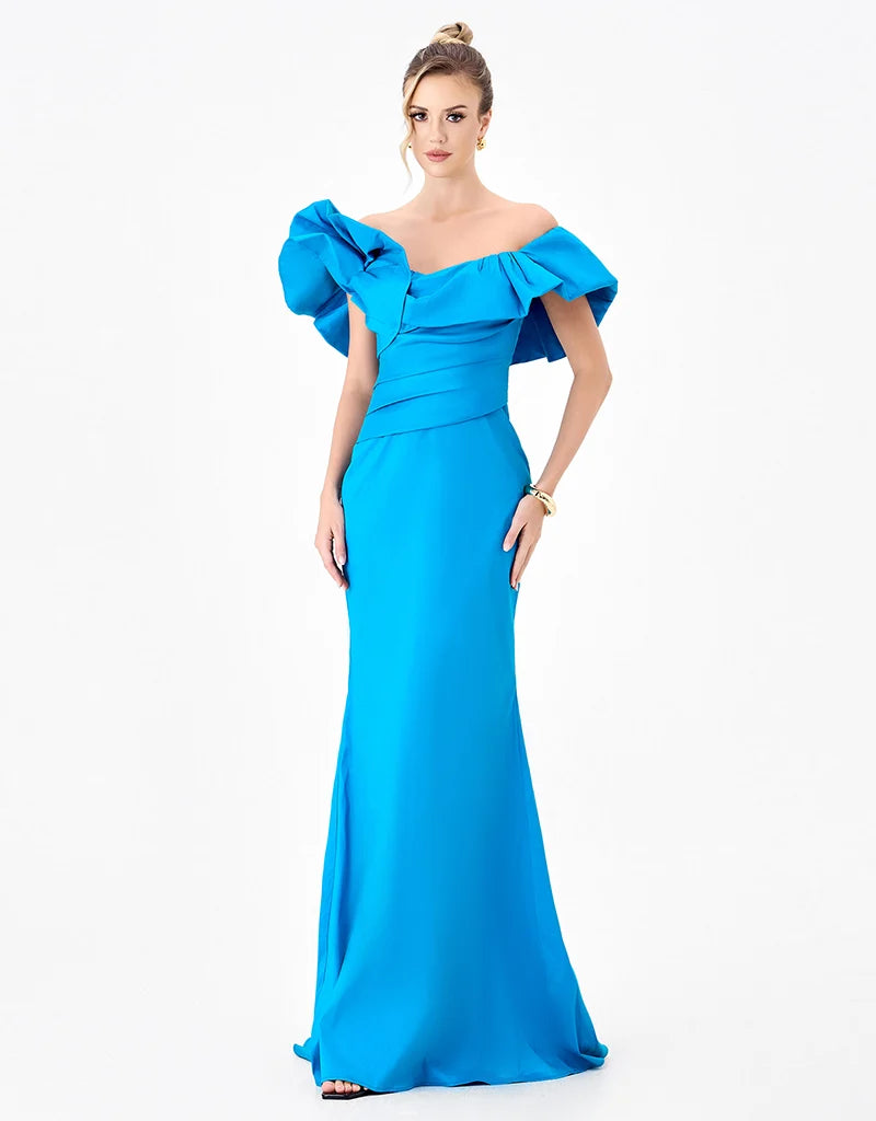 SMINTY DRAMATIC FRILL GOWN B86D0757