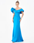 SMINTY DRAMATIC FRILL GOWN B86D0757