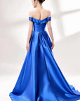 TAYLAH GOWN Off - Shoulder Satin Prom Gown