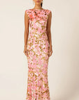 HEAVENLY HEIGHTS MAXI DRESS PINK GOLD