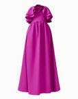 Lioris Ruffled Gown in Purple