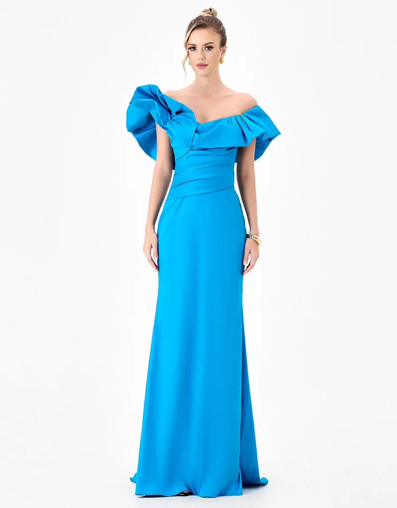 SMINTY DRAMATIC FRILL GOWN B86D0757