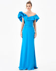 SMINTY DRAMATIC FRILL GOWN B86D0757