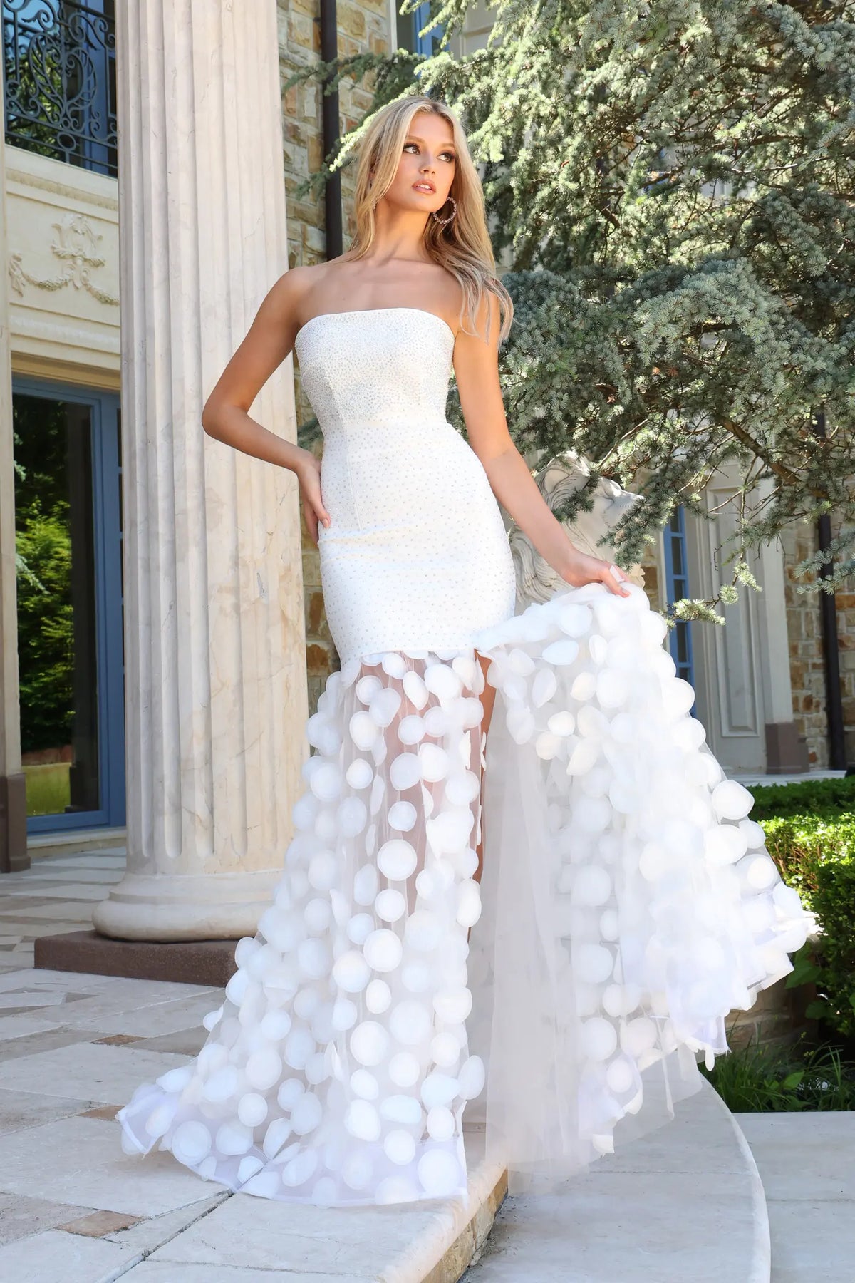 Strapless Beaded Mermaid Gown 49344