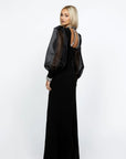 Winnie Sheer Sleeve Gown B67D12L