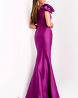 Jovani 43273 One-Shoulder Mermaid Gown with Dramatic Floral Detail
