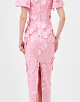 ALINDA PUFF SLEEVE FLORAL MIDAXI BL83D0107