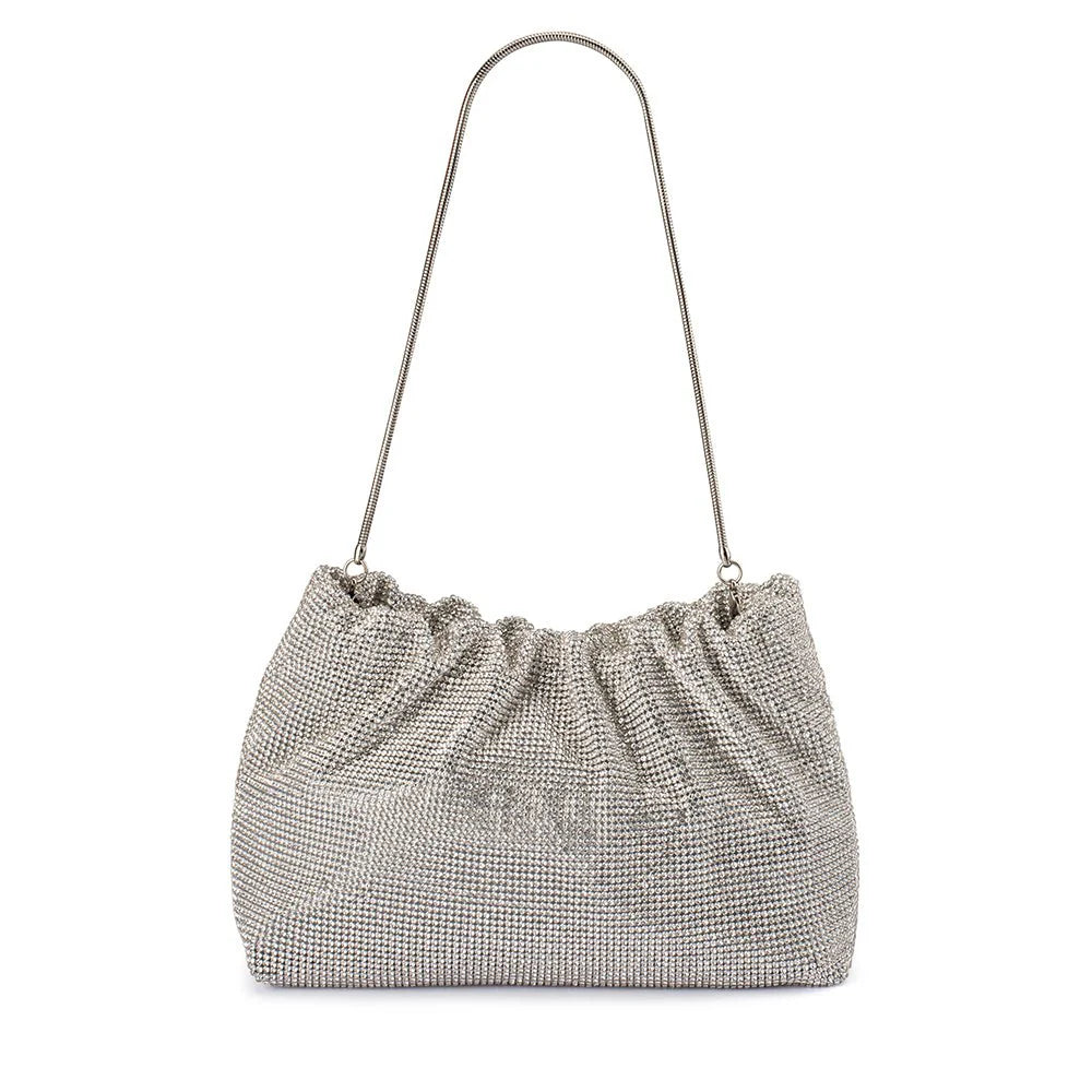 JESSIE CRYSTAL MESH POUCH