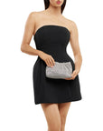 JESSIE CRYSTAL MESH POUCH