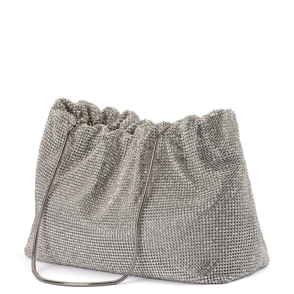 JESSIE CRYSTAL MESH POUCH