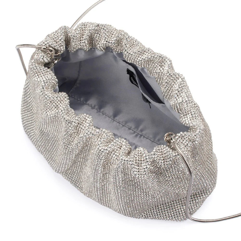 JESSIE CRYSTAL MESH POUCH